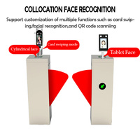Porte de barrière d'aile de tourniquet d'aileron de sécurité de lecteur de RFID avec le système de billet de code QR pour la station de métro