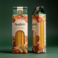 Sacs d'emballage en plastique pour pâtes et nouilles, personnalisés, imprimés, à scellage arrière, de qualité alimentaire, résistants à l'humidité, vente en gros