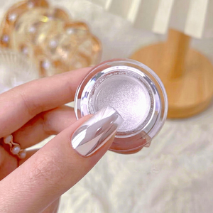Nouvelle Poudre Scintillante Effet Miroir Argent Clair 0,2g Super Lumineuse 6 Couleurs Pigment Magnétique pour Nail Art Manucure - Product Image 1