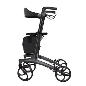 Deambulatore Pieghevole in Fibra di Carbonio con Certificazione CE, Altezza Regolabile, Leggero e <span class=keywords><strong>Portatile</strong></span> per Riabilitazione Anziani - Product Image 3