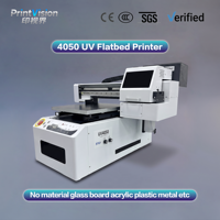 Printer UV Flatbed 4050 Langsung dari Pabrik, Peralatan Pencetak Silinder Rotary A2 untuk Kayu dan Logam
