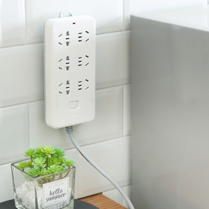 Wall Mounted Power Strip Holder Rectangle <b>Punch</b> Free Weight Bearing No Drill Installation Clip Hook - Product Image 1