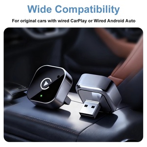 อะแดปเตอร์ <span class=keywords><strong>CarPlay</strong></span> ไร้สาย2 in 1แอนดรอยด์ C ประเภทสำหรับ <span class=keywords><strong>Apple</strong></span> iPhone <span class=keywords><strong>iOS</strong></span> 10อัพเกรด2026ไร้สายเล่นแอปเปิ้ลออโต้ - Product Image 3