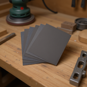 Hoja de papel de lija de carburo de silicio Ttake Ab3044, grano 500, 230x280 mm, para discos de lijado de metal y madera - Product Image 3