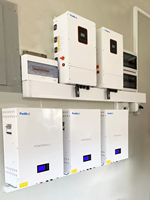Juego completo de uso doméstico estándar de EE. UU., 10kw, generador solar fuera de la red, sistema de energía de almacenamiento de energía de respaldo, Kit de paneles solares