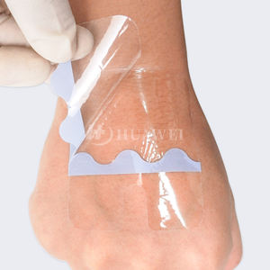 Pembalut Film transparan OEM, gaya bingkai gambar, bantalan pita perekat untuk kateter IV, pasca bedah, peralatan medis - Product Image 1