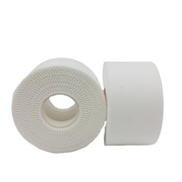 Échantillon gratuit Ruban de cerclage sport personnalisé Ruban de coton athlétique blanc de 3.8cm de large