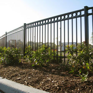 Kare tüp antika kısa ferforje 4 ayak demir ızgara çit çelik çit küçük köy alan - Product Image 2