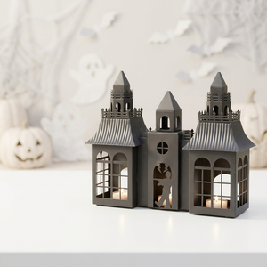 Último Modelo 2026, Jarra de Vela Exclusiva, Edición Especial de Halloween, Castillo de Frankenstein, Casa Embrujada de Metal para Decoración del Hogar - Product Image 1