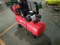 Kompresor Udara Mesin Diesel 2 Silinder 6.5HP 100L Elektrik Pompa Udara OEM 8 Bar/115psi