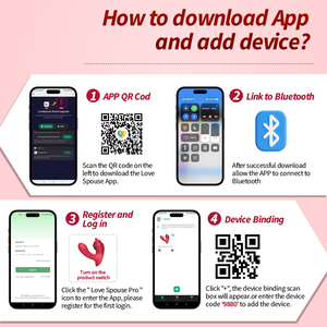 Vibrador de bragas inteligente Bluetooth controlado por aplicación, vibrador para parejas a distancia, masajeador vibrador portátil - Product Image 2