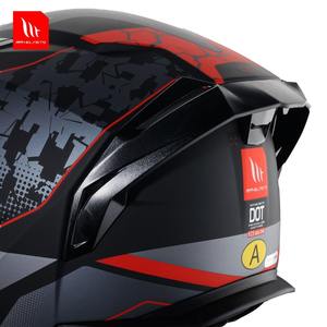 Casco de Motocicleta Integral Unisex Español MT con Alerón Aerodinámico, ABS, Ventilado para Verano, Todas las Estaciones, Liberación Rápida, DOT/ECE - Product Image 6