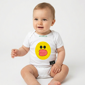 OEM/ODM Barboteuses pour bébés 100% coton biologique teintées sur mesure Vêtements d'été unisexes à rayures Best-seller d'usine écologique - Product Image 2