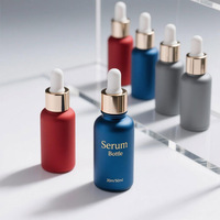 5ml 10ml 15ml 20ml 30ml 50ml 100ml Flacon compte-gouttes en verre à épaulement rond personnalisé avec pipette pour huile essentielle