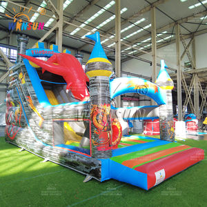 Winsun สไลเดอร์เป่าลมสำหรับบ้านเป่าลมกันน้ำขนาดตามสั่งติดตั้งง่ายชุดรูปแบบอายุมังกรกลางแจ้งเชิงพาณิชย์ - Product Image 5