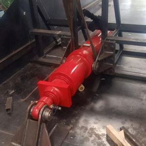 Cilindro hidráulico telescópico dobro-ativo com o rolamento para o guindaste montado caminhão basculante do elevador - Product Image 2