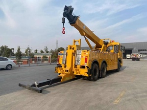 Nouveau Dongfeng 360 °   <span class=keywords><strong>Camion</strong></span> de remorquage à plateau plat 6x4 de 20 tonnes, transmission manuelle diesel pour le remorquage de véhicules et le déplacement de rotators - Product Image 3
