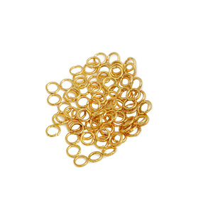 <b>Copper</b> Jewelry Findings Round Closed Open Jump Rings For <b>Bracelet</b> Making DIY Accessories 18K Gold Plated Silver White Gold - Product Image 2