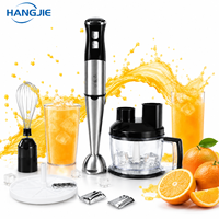 Fabrieksgroothandel 6-in-1 elektrische handmixer roestvrij staal 1000W staafmixer voedselverwerker aangepaste logo's mogelijk