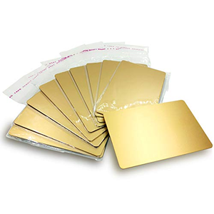 Carte de visite professionnelle personnalisée de haute qualité en acier inoxydable et aluminium, format carte de crédit, prix avantageux - Product Image 1