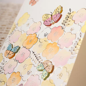 Carte de vœux d'<span class=keywords><strong>anniversaire</strong></span> en feuille d'or avec enveloppe, carte d'<span class=keywords><strong>anniversaire</strong></span> pliable créative - Product Image 3