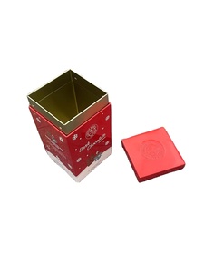 Fabbrica su <span class=keywords><strong>misura</strong></span> all'ingrosso promozionale di caffè quadrato in grani di latta con angolo retto scatola di latta di metallo per <span class=keywords><strong>biscotti</strong></span> - Product Image 2