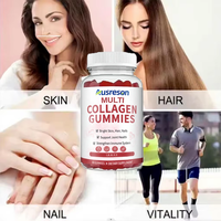 Gummies multi-collagène OEM Halal Marine Complex pour la peau, les cheveux et les ongles, supplément blanchissant, protéines vitales