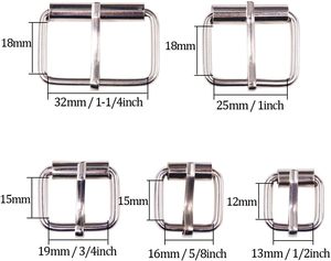 Pcs Sizes Multi Purpose Metal <b>Roller</b> Buckle Ring Assortment Kit For Hardware Belt <b>Bags</b> Ring - Product Image 2