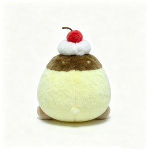 Peluche personnalisée en forme de pudding, peluche dessert, adorable animal en peluche alimentaire, peluche pudding aux cerises, adorable peluche dessert aux cerises - Product Image 3
