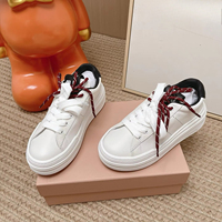 Baskets blanches à plateforme pour femme, style designer, de haute qualité, à double lacet, en cuir, décontractées, pour la marche quotidienne