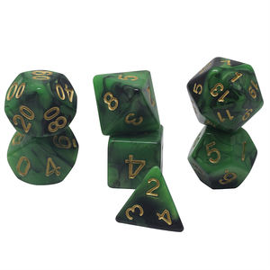 Rpg juego de dados genial Mix-color dados de 7 unids/set Dnd cubo juegos de dados para juego de tablero/juego de rol para regalo Dnd Rpg - Product Image 4