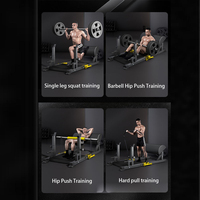 Machine multifonctionnelle de poussée de hanche pour des exercices durs de traction pour façonner les muscles de noyau des fesses