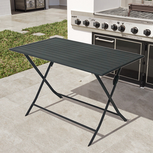 <span class=keywords><strong>Table</strong></span> <span class=keywords><strong>basse</strong></span> hexagonale pratique pour l'extérieur en aluminium à installation zéro <span class=keywords><strong>Table</strong></span> de terrasse <span class=keywords><strong>pliante</strong></span> résistante structurée et légère - Product Image 2