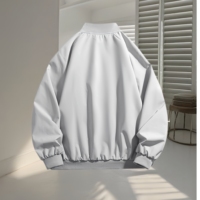 Veste décontractée pour homme sur mesure en gros, veste coupe-vent tendance automne-hiver, veste bomber de baseball grande taille