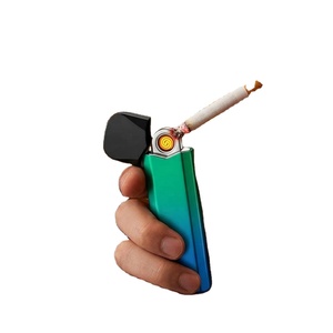 Briquet Électrique Métallique Mince à Prix d'Usine, Rechargeable par USB, Coupe-Vent, Portable, Vente en Gros - Product Image 6