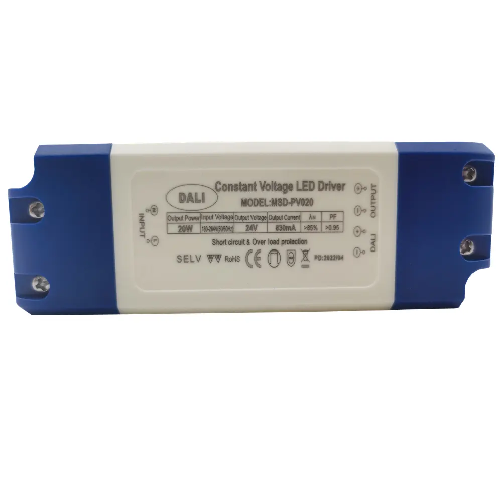 DALI indoor IP20 factory price 20w 12v dali dimmable led driver for led lighting