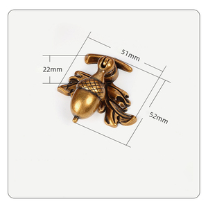 古董奢华创意橡子吊坠拉手抽屉厨房橱柜门把手旋钮 - Product Image 3