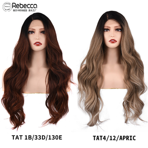 วิกผมยาว 30 นิ้ว สีบลอนด์แบบลอน วิกผมสังเคราะห์แบบแสกกลาง สำหรับผู้หญิงผิวสีดำ วิกผมสังเคราะห์แบบมีเชือกผูกด้านหน้า มีสินค้าในสต็อก - Product Image 5
