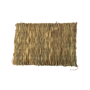 Tapis pour animaux de compagnie en paille tissée à la main, rectangulaire 43x29, écologique, pour chinchilla, lapin, cochon d'inde - Product Image 5