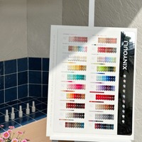 Kit Complet de 210 Couleurs de Gel à Ongles avec Présentoir – Gels UV Solides, Effet Œil de Chat et Pailletés pour Nouveaux Salons de Manucure