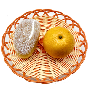 Cesto in Rattan Sintetico Impermeabile, Cesto Intrecciato per Conservazione di Frutta e Verdura, Organizzazione Cucina, Facile da Pulire - Product Image 2