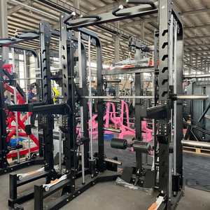 Équipement de musculation professionnel : Machine Smith, Half Rack avec Lat Pull-Down/LOW ROW, Équipement de fitness multifonctionnel - Product Image 5