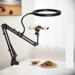Support de téléphone en gros avec anneau lumineux LED circulaire de 26 cm (10 pouces) pour diffusion en direct, photographie et selfie, avec trépied - Product Image 4
