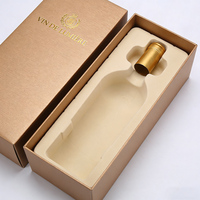 Cajas de Embalaje de Cartón Rígido Mate de Lujo Personalizadas para Licores, con Esponja para Champán, Whisky, Vino Tinto, Caja de Regalo