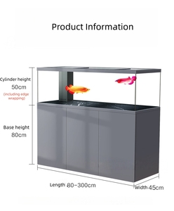 Acuario con Bombas de Agua de 100 Galones, Pecera de Vidrio Ultra Blanco para Peces Dragón, Filtro Integrado y Controlador Inteligente - Product Image 4