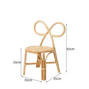 Silla Infantil de Bambú y Ratán de Estilo Rústico, Moderna, Duradera, Bonita, Cómoda, con Diseño de Lazo Natural, Venta al Por Mayor - Product Image 2