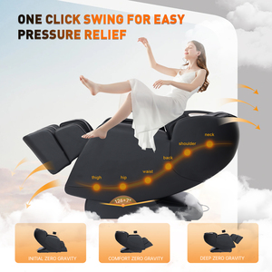 4D <b>Zero</b> <b>Gravity</b> Commercial <b>Chair</b> Shiatsu Heat Therapy Smart Recliner for Luxury Wellness OEM Partners - Product Image 5