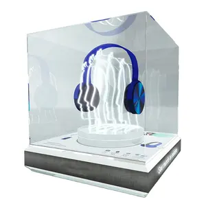 Teller Transparant Acryl Headset Hoofdtelefoon Display Box Met Led