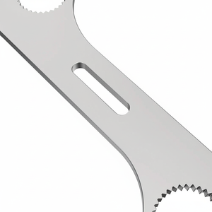 Gear <b>Ring</b> Ratcheting Wrench Dual-Purpose Multitool <b>Spanner</b> Slim Stainless Steel DIY Metric Double End Serrated Jaw 0 Offset - Product Image 1