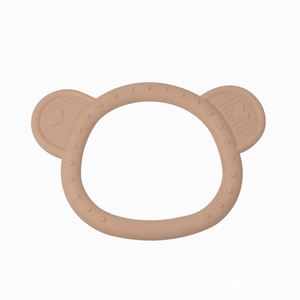 Anneau de dentition en silicone pour bébé en forme d'ours, de qualité alimentaire, anneau de dentition bio pour apaiser les bébés et soulager les gencives douloureuses - Product Image 4